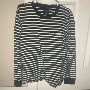 Abercrombie & Fitch Striped Pocket Long Sleeve T-shirt